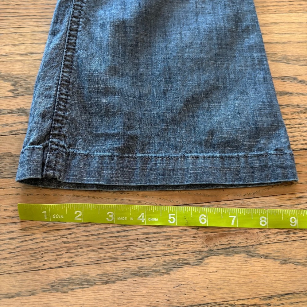 Mossimo Supply Co Womens Blue Flare Leg Low Rise Pants Size 5 Fit 6 Y2K Boho - Picture 3 of 6